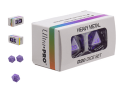 UP DICE - D20 - HEAVY METAL VIVID PURPLE